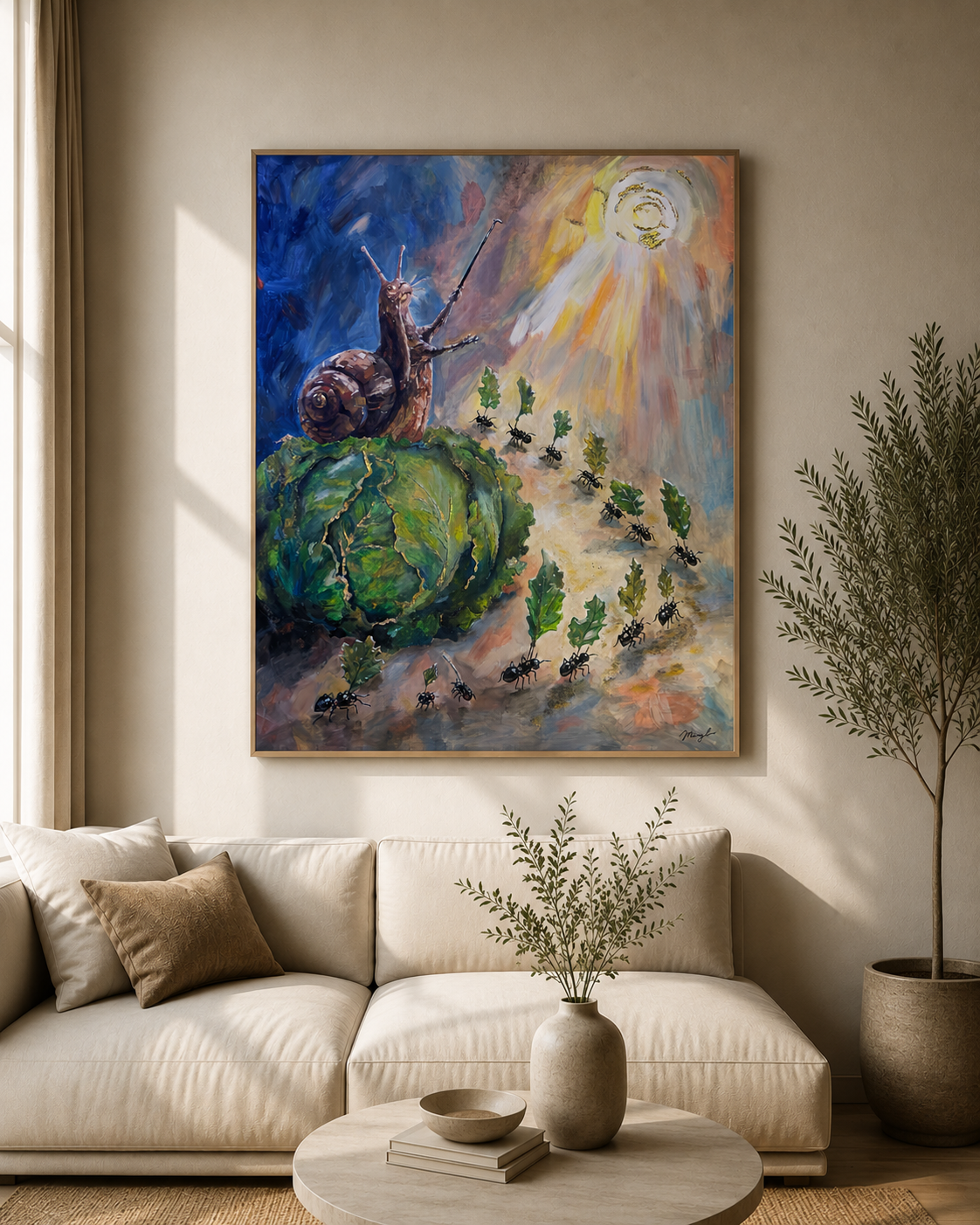 Mockup von Oratorium der Erde im Raum