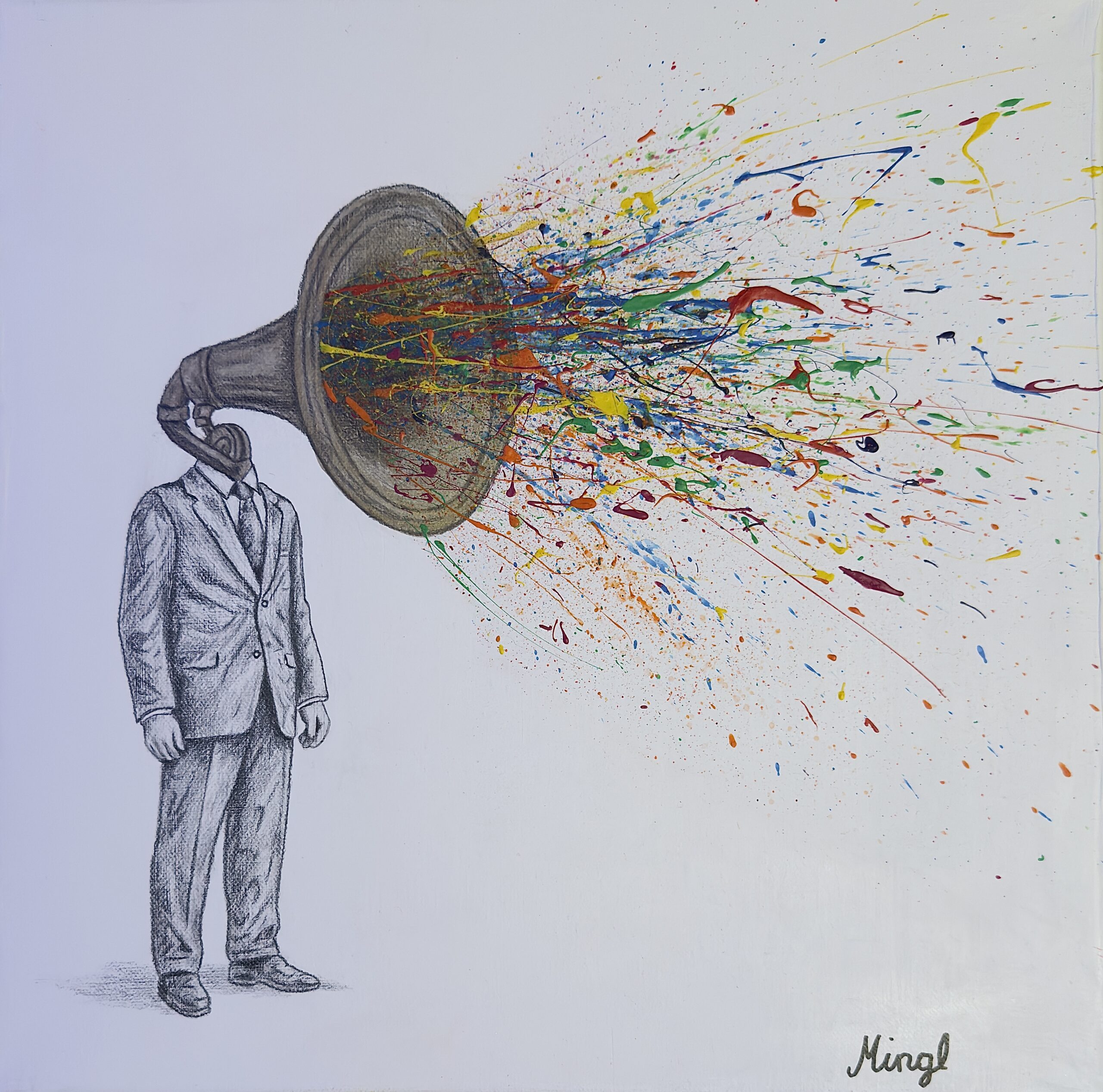 Frequency of life – zeitgenössisches Originalkunstwerk von Mingl